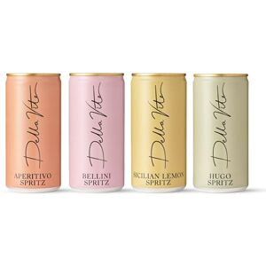 Della Vite Spritz Taster Pack – 8 x 200ml Cans Mixed Flavours: Aperitivo, Lemon, Hugo, Bellini Ready to Drink Canned Cocktails Sparkling Wine Drinks Della Vite Spritz Taster Pack – 8 x 200ml Cans Mixed Flavours: Aperitivo, Lemon, Hugo, Bellini Ready to Drink Canned Cocktails Sparkling Wine Drinks