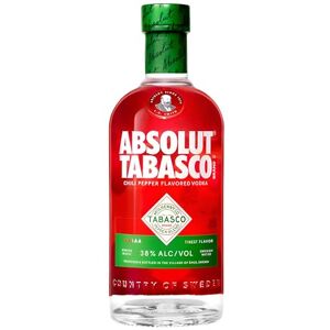 Absolut ® TABASCO™ Chili Pepper Flavoured Vodka Vodka for Spicy Bloody Mary or Spicy Lemonade 38% 70cl Absolut ® TABASCO™ Chili Pepper Flavoured Vodka Vodka for Spicy Bloody Mary or Spicy Lemonade 38% 70cl