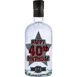 Bohemian Brands 40th Birthday Vodka Gift for Men & Women, Celebrate turning Forty in Style, Ideal for Shots & Cocktails, 37.5% Premium Alcohol by , 70cl Bohemian Brands 40th Birthday Vodka Gift for Men & Women, Celebrate turning Forty in Style, Ideal for Shots & Cocktails, 37.5% Premium Alcohol by , 70cl