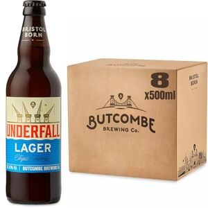 BUTCOMBE Brewery, Underfall Triple Filtered Lager Bottles, Vegan Friendly, Triple-Filtered, Unpasteurised and Unchartered, 8 x 500ml BUTCOMBE Brewery, Underfall Triple Filtered Lager Bottles, Vegan Friendly, Triple-Filtered, Unpasteurised and Unchartered, 8 x 500ml