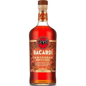 Bacardi Caribbean Spiced, 40% vol., 70cl / 700ml, Premium Blend of Aged Rum, Spices, Coconut and Pineapple, Ideal for Making Tropical Cocktails Bacardi Caribbean Spiced, 40% vol., 70cl / 700ml, Premium Blend of Aged Rum, Spices, Coconut and Pineapple, Ideal for Making Tropical Cocktails