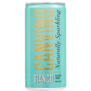 Canvino Bianco Sparkling Italian Wine All Natural & Vegan Friendly Medium Dry 12 x 200ml Made in Italy Prosecco Method Production Canvino Bianco Sparkling Italian Wine All Natural & Vegan Friendly Medium Dry 12 x 200ml Made in Italy Prosecco Method Production