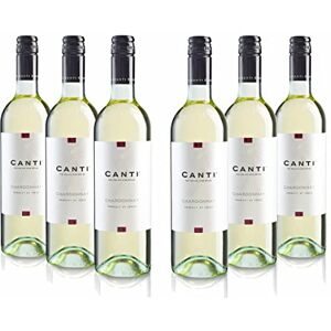 Canti Italian Chardonnay White Dry Wine, Fresh Flavor with a Fruity Taste and Notes of Citrus and Apples, 6x750 ml Canti Italian Chardonnay White Dry Wine, Fresh Flavor with a Fruity Taste and Notes of Citrus and Apples, 6x750 ml