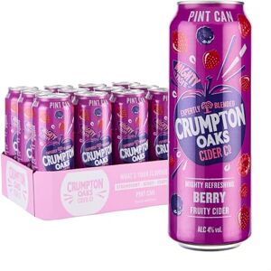 CRUMPTON OAKS CIDER CO Crumpton Oaks Berry Cider 4% ABV – Pint Cans 12 x 568ml Mixed Berry Flavoured Cider Sweet, Fruity & Refreshing Gluten-Free, Vegan-Friendly CRUMPTON OAKS CIDER CO Crumpton Oaks Berry Cider 4% ABV – Pint Cans 12 x 568ml Mixed Berry Flavoured Cider Sweet, Fruity & Refreshing Gluten-Free, Vegan-Friendly