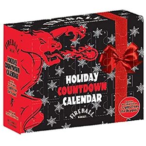 FIREBALL Christmas Advent Calendar Cinnamon Whisky Liqueur ABV 33%, Contains 5cl x 20 with 4 items of exclusive merchandise FIREBALL Christmas Advent Calendar Cinnamon Whisky Liqueur ABV 33%, Contains 5cl x 20 with 4 items of exclusive merchandise