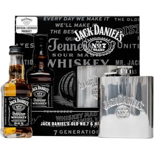 BEAMS INTERNATIONAL Jack Daniels Gift Set Mini Whisky Gift Set 1x 5cl JD Whisky Old No7 Alcohol Miniatures, JD Tennessee Whiskey 3oz Hip Flask Jack Daniels Gifts for Men, Birthday, Boyfriend, Stocking, Christmas BEAMS INTERNATIONAL Jack Daniels Gift Set Mini Whisky Gift Set 1x 5cl JD Whisky Old No7 Alcohol Miniatures, JD Tennessee Whiskey 3oz Hip Flask Jack Daniels Gifts for Men, Birthday, Boyfriend, Stocking, Christmas