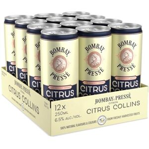 Sapphire Pressé Citrus Collins, 6.5% ABV, 12 x 25cl / 250 ml, Ready-To-Drink Pre-Mixed Cocktail Can, Created With London Dry Gin and Infused with the Natural Flavour of Mediterranean Lemons Sapphire Pressé Citrus Collins, 6.5% ABV, 12 x 25cl / 250 ml, Ready-To-Drink Pre-Mixed Cocktail Can, Created With London Dry Gin and Infused with the Natural Flavour of Mediterranean Lemons