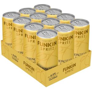 Funkin Cocktails Ready to Drink Limoncello Spritz Cocktail Cans 4.5% ABV Light & Refreshing Fizzy Drink Just Pop & Pour, Serve Chilled Zesty & Sweet, Summer in a Can 330ml, Pack of 12 Funkin Cocktails Ready to Drink Limoncello Spritz Cocktail Cans 4.5% ABV Light & Refreshing Fizzy Drink Just Pop & Pour, Serve Chilled Zesty & Sweet, Summer in a Can 330ml, Pack of 12