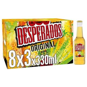 Desperados Tequila Lager Beer Bottles 8 x 3 x 330ml Desperados Tequila Lager Beer Bottles 8 x 3 x 330ml