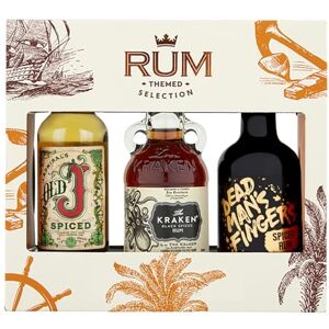 Blue Tree A Selection of Spiced Rum Miniature Gift Set, including 3 x 5cl bottles. Admiral's Old J, Kraken and Dead Man's Fingers Miniature. Perfect for Rum Lovers Christmas and Birthdays by Gifts. Blue Tree A Selection of Spiced Rum Miniature Gift Set, including 3 x 5cl bottles. Admiral's Old J, Kraken and Dead Man's Fingers Miniature. Perfect for Rum Lovers Christmas and Birthdays by Gifts.