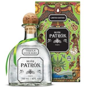 Patrón PATRON Silver Premium Tequila, 40% ABV, 70cl / 700ml, in a Limited-Edition Mexican Heritage Tin, Made from the Finest 100% Weber Blue Agave, Handcrafted in Mexico, Packaging May Vary Patrón PATRON Silver Premium Tequila, 40% ABV, 70cl / 700ml, in a Limited-Edition Mexican Heritage Tin, Made from the Finest 100% Weber Blue Agave, Handcrafted in Mexico, Packaging May Vary