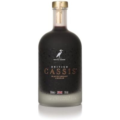 White Heron British Cassis 50cl (ABV 15% alcohol)- Premium Blackcurrant liqueur Made from Blackcurrants grown in Herefordshire All natural ingredients White Heron British Cassis 50cl (ABV 15% alcohol)- Premium Blackcurrant liqueur Made from Blackcurrants grown in Herefordshire All natural ingredients