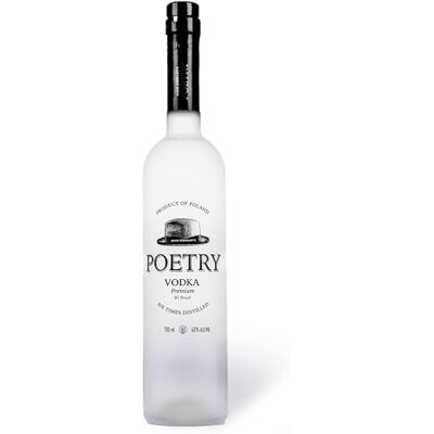 Poetry Spirits Vodka 70cl 40% ABV 6 Times Distilled & 6 Times Filtrated Premium Polish Rye & Wheat Vodka from Local Farms Ideal for Sipping, Cocktails and Gifting Poetry Spirits Vodka 70cl 40% ABV 6 Times Distilled & 6 Times Filtrated Premium Polish Rye & Wheat Vodka from Local Farms Ideal for Sipping, Cocktails and Gifting