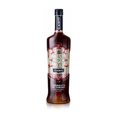 Canti Superior Red Vermouth from Turin 18%, Citrusy Aperitif, Notes of Spices, China, and Roman Wormwood, 1x1L Canti Superior Red Vermouth from Turin 18%, Citrusy Aperitif, Notes of Spices, China, and Roman Wormwood, 1x1L