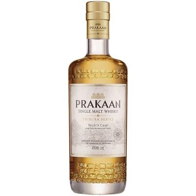 Prakaan Select Cask Single Malt Thai Whisky, 70cl, 43% ABV, Tribura Series, Aged in Ex-Bourbon American Oak Casks, Smooth & Vibrant with Tropical Fruit Notes Prakaan Select Cask Single Malt Thai Whisky, 70cl, 43% ABV, Tribura Series, Aged in Ex-Bourbon American Oak Casks, Smooth & Vibrant with Tropical Fruit Notes