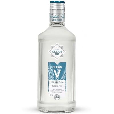 Cleanco Clean V Non Alcoholic Vodka Replacement 0.0% ABV Clean Vodka Low Carb & Diet Friendly 70cl Bottle Non Alcoholic Spirit Vegan, Gluten-Free Formula Cleanco Clean V Non Alcoholic Vodka Replacement 0.0% ABV Clean Vodka Low Carb & Diet Friendly 70cl Bottle Non Alcoholic Spirit Vegan, Gluten-Free Formula