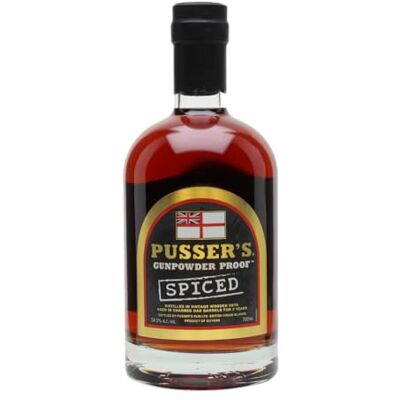 Pusser's Rum , Gunpowder Proof Spiced Rum, 70cl, 54.5% ABV, Original Royal Navy Blend produced at Original Admiralty Strength, Premium Father's Day Gift Pusser's Rum , Gunpowder Proof Spiced Rum, 70cl, 54.5% ABV, Original Royal Navy Blend produced at Original Admiralty Strength, Premium Father's Day Gift