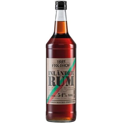 Freihof 1885 Inländer Rum 100cl, 38% ABV – Austrian Specialty Spirit with Protected Heritage, Crafted in Lustenau by Destillerie – Ideal for Baking, Desserts, Hot Drinks & Rumtopf Freihof 1885 Inländer Rum 100cl, 38% ABV – Austrian Specialty Spirit with Protected Heritage, Crafted in Lustenau by Destillerie – Ideal for Baking, Desserts, Hot Drinks & Rumtopf