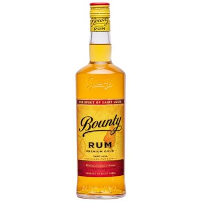 Bounty Rum Gold: Fine Rum Distilled, blended and bottled in Saint-Lucia 40% alcohol, 700ml Perfect base for Long Drink Bounty Rum Gold: Fine Rum Distilled, blended and bottled in Saint-Lucia 40% alcohol, 700ml Perfect base for Long Drink