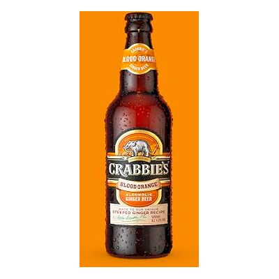 Crabbie 's Blood Orange Alcoholic Ginger Beer 12x500ml Crabbie 's Blood Orange Alcoholic Ginger Beer 12x500ml