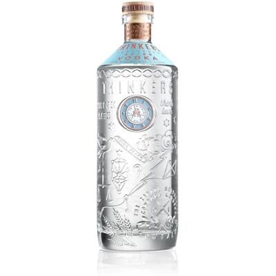 Thinkers Vodka Distilled From Premium Red Winter Wheat Silver And Platinum Filtered 40% Abv Double Gold Medal Thinkers Vodka Distilled From Premium Red Winter Wheat Silver And Platinum Filtered 40% Abv Double Gold Medal