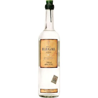 Ilegal Joven Mezcal, Unaged and Double-Distilled Spirit Made With 100% Espadin Agave, 40% ABV, 70cl / 700ml Ilegal Joven Mezcal, Unaged and Double-Distilled Spirit Made With 100% Espadin Agave, 40% ABV, 70cl / 700ml