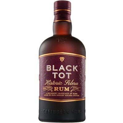 Black Tot Historic Solera Rum Sherry Cask Rum 70cl 46.2% Notes of Dark Fruit, Coffee, and Chocolate Perfect for Gifting Black Tot Historic Solera Rum Sherry Cask Rum 70cl 46.2% Notes of Dark Fruit, Coffee, and Chocolate Perfect for Gifting