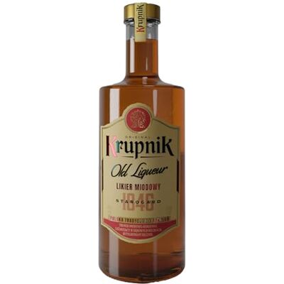 ORIGINAL Krupnik Krupnik Old Liqueur Smooth and Warming Polish Honey Liqueur, Crafted from Natural Wild Bee's Honey and Exotic Spices, Perfect for Sipping,Cocktails, and Hot Beverages, 50cl 38% ABV ORIGINAL Krupnik Krupnik Old Liqueur Smooth and Warming Polish Honey Liqueur, Crafted from Natural Wild Bee's Honey and Exotic Spices, Perfect for Sipping,Cocktails, and Hot Beverages, 50cl 38% ABV