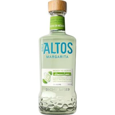 Olmeca Altos Ready to Serve Lime Margarita, Bar Quality, 14.9% ABV, 75cl Pre-Mixed Margarita Cocktail, Ready To Drink, Made From Award Winning Tequila, Subtle Sweetness, Enjoy Over Ice Olmeca Altos Ready to Serve Lime Margarita, Bar Quality, 14.9% ABV, 75cl Pre-Mixed Margarita Cocktail, Ready To Drink, Made From Award Winning Tequila, Subtle Sweetness, Enjoy Over Ice