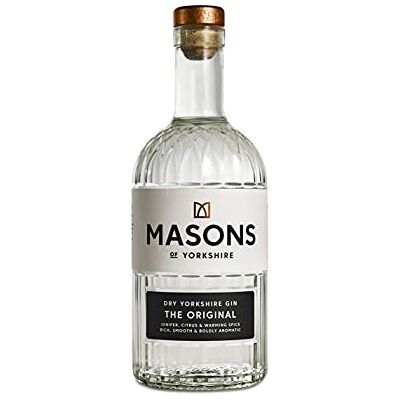 Masons Of Yorkshire Masons Yorkshire Gin The Original London Dry 70cl 42% ABV 10 Botanicals incl. Juniper, Cardamom & Bay Leaf Copper Pot Distilled Award-Winning Yorkshire Craft Gin Masons Of Yorkshire Masons Yorkshire Gin The Original London Dry 70cl 42% ABV 10 Botanicals incl. Juniper, Cardamom & Bay Leaf Copper Pot Distilled Award-Winning Yorkshire Craft Gin