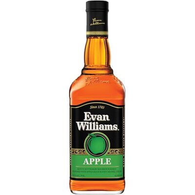 Evan Williams Apple Kentucky Straight Bourbon Whiskey Blended with Apple Liqueur and Caramel Color 70cl 32.5% ABV Award Winning Evan Williams Apple Kentucky Straight Bourbon Whiskey Blended with Apple Liqueur and Caramel Color 70cl 32.5% ABV Award Winning