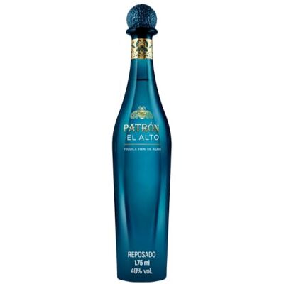Patrón PATRON El Alto Reposado Tequila, 100% Weber Blue Agave, 40% ABV, 175cl Patrón PATRON El Alto Reposado Tequila, 100% Weber Blue Agave, 40% ABV, 175cl