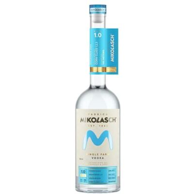 Mikolasch Vodka Ukranian single farm corn and local well water Smooth enough to sip, mix or enjoy in a classic martini Founded in 1842 40% ABV 70cl Mikolasch Vodka Ukranian single farm corn and local well water Smooth enough to sip, mix or enjoy in a classic martini Founded in 1842 40% ABV 70cl