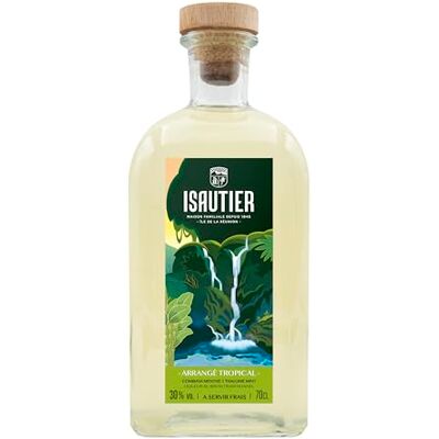 Isautier Tropical Kaffir Lime & Mint Flavoured Rum infusion Premium Reunion Island Spirit 30% ABV (1 x 70cl) Isautier Tropical Kaffir Lime & Mint Flavoured Rum infusion Premium Reunion Island Spirit 30% ABV (1 x 70cl)