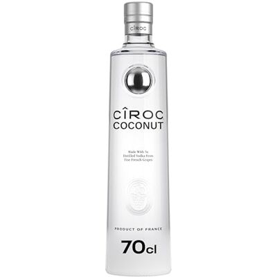 Ciroc Cîroc Coconut Vodka 37.5% vol 70cl Ultra-Premium Flavoured Vodka Notes of Creamy Coconut Delicious & Elegantly Smooth Packaging May Vary Ciroc Cîroc Coconut Vodka 37.5% vol 70cl Ultra-Premium Flavoured Vodka Notes of Creamy Coconut Delicious & Elegantly Smooth Packaging May Vary