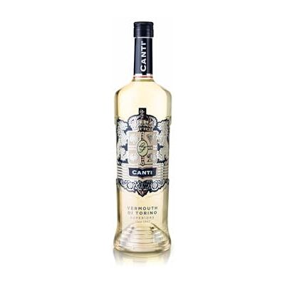 Canti Superior White Vermouth from Turin 17%, Citrusy Aperitif, Notes of Spices, Flowers, and Roman Wormwood, 1x1L 135 Canti Superior White Vermouth from Turin 17%, Citrusy Aperitif, Notes of Spices, Flowers, and Roman Wormwood, 1x1L 135