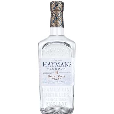 Hayman's Hayman’s Royal Dock Gin – 70cl 57% ABV – Multi Award-Winning Navy Strength Gin, Family Distilled since 1863 – Made in London Hayman's Hayman’s Royal Dock Gin – 70cl 57% ABV – Multi Award-Winning Navy Strength Gin, Family Distilled since 1863 – Made in London
