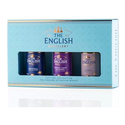 The English Gift Pack: 3x5cl Miniature Set Single Malt Whisky, 44% vol The English Gift Pack: 3x5cl Miniature Set Single Malt Whisky, 44% vol