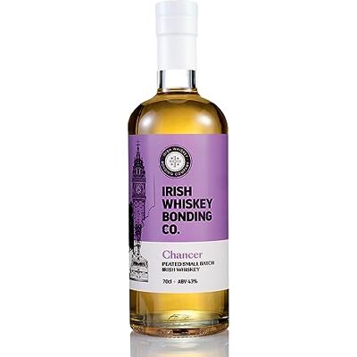 GENERIC Chancer I Peated Irish Whiskey I Award Winning I Small Batch I Blended Whiskey I Blended in County Down I 70CL BOTTLE I Irish Whiskey Bonding Co GENERIC Chancer I Peated Irish Whiskey I Award Winning I Small Batch I Blended Whiskey I Blended in County Down I 70CL BOTTLE I Irish Whiskey Bonding Co