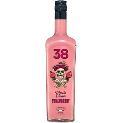 DESTILERIAS ESPRONCEDA, S.L Tequila 38 Strawberry Cream Liqueur Made using Reposado Tequila 17% vol. 70cl Destilerias Espronceda DESTILERIAS ESPRONCEDA, S.L Tequila 38 Strawberry Cream Liqueur Made using Reposado Tequila 17% vol. 70cl Destilerias Espronceda