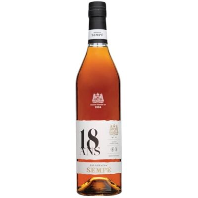Sempé 18 Year Old Bas Armagnac Brandy 70cl, 40% ABV Cask Aged Enjoy Neat or in a Premium Cocktail Ideal Brandy Gifts for Men or Women Sophisticated and Refined Sempé 18 Year Old Bas Armagnac Brandy 70cl, 40% ABV Cask Aged Enjoy Neat or in a Premium Cocktail Ideal Brandy Gifts for Men or Women Sophisticated and Refined