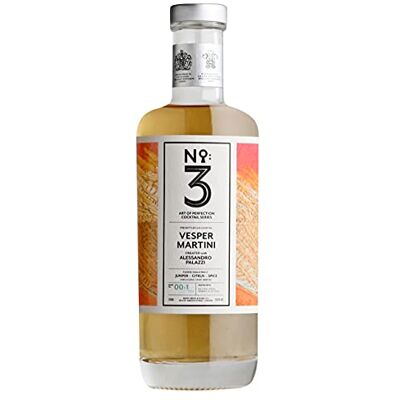 No 3 Gin No.3 Gin Vesper Martini Ready to Drink Cocktail, 50cl, 28.6% ABV Pre-Bottled Cocktail, Combines Vodka and Vermouth with the World’s Best Gin, Gin with the Key No 3 Gin No.3 Gin Vesper Martini Ready to Drink Cocktail, 50cl, 28.6% ABV Pre-Bottled Cocktail, Combines Vodka and Vermouth with the World’s Best Gin, Gin with the Key