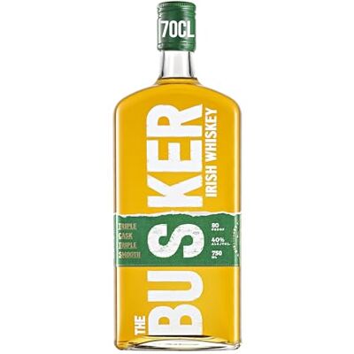 The Busker Blend Triple Cask Triple Smooth Irish Whiskey 70cl 40% vol Rich Body with Tropical Fruits and Vanilla Gluten Free Made at Royal Oak Distillery Enjoy Neat or in Mixed Drinks The Busker Blend Triple Cask Triple Smooth Irish Whiskey 70cl 40% vol Rich Body with Tropical Fruits and Vanilla Gluten Free Made at Royal Oak Distillery Enjoy Neat or in Mixed Drinks