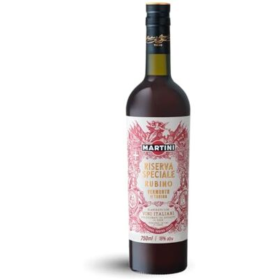 MARTINI Riserva Speciale Rubino Red Vermouth Aperitivo, 18% ABV, 75cl / 750ml, Sweet Vermouth with Hand-Selected Botanicals MARTINI Riserva Speciale Rubino Red Vermouth Aperitivo, 18% ABV, 75cl / 750ml, Sweet Vermouth with Hand-Selected Botanicals