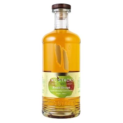 Two Stacks Fruit Drops Apple Brandy Cask Finish Irish Whiskey 700ml 50% ABV, Small Batch, Smooth Caramel & Fruit Notes Two Stacks Fruit Drops Apple Brandy Cask Finish Irish Whiskey 700ml 50% ABV, Small Batch, Smooth Caramel & Fruit Notes
