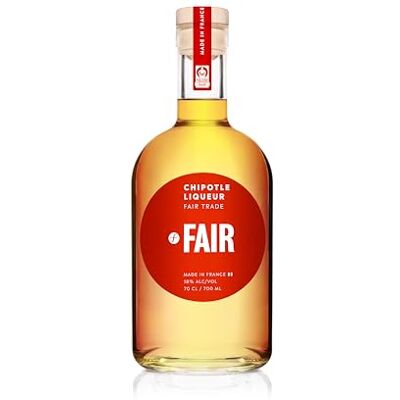 FAIR. FAIR Chipotle 18% ABV 70cl Premium Fairtrade Chili Liqueur Smoky Spirit for Spicy Margaritas & Cocktails Made in Cognac, France FAIR. FAIR Chipotle 18% ABV 70cl Premium Fairtrade Chili Liqueur Smoky Spirit for Spicy Margaritas & Cocktails Made in Cognac, France