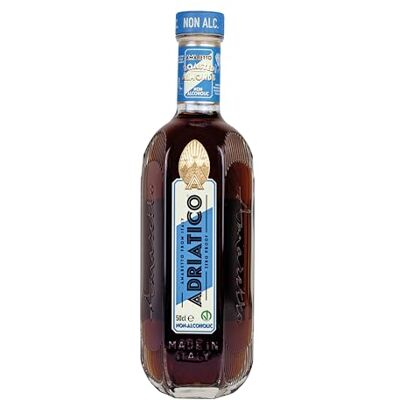ADRIATICO Premium Non-Alcoholic Amaretto Liqueur, Made with real almonds from Puglia, Same taste but without alcohol, 50cl ADRIATICO Premium Non-Alcoholic Amaretto Liqueur, Made with real almonds from Puglia, Same taste but without alcohol, 50cl