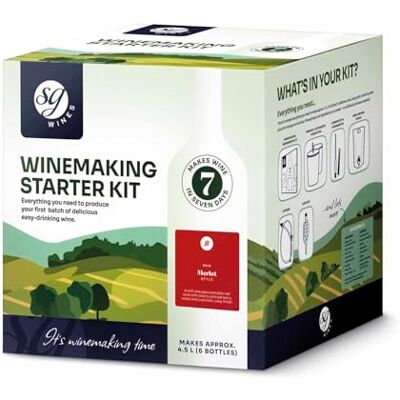 SG Wines 6 Bottle Wine Making Starter Kit Merlot SG Wines 6 Bottle Wine Making Starter Kit Merlot