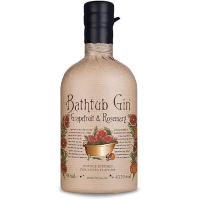 Bathtub Gin Grapefruit and Rosemary, 70cl Double-Infused 40.3 Percent ABV Flavoured Craft Gin with Orange, Juniper and Rosemary Notes Hand-Crafted British Gin Bathtub Gin Grapefruit and Rosemary, 70cl Double-Infused 40.3 Percent ABV Flavoured Craft Gin with Orange, Juniper and Rosemary Notes Hand-Crafted British Gin