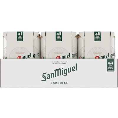San Miguel Premium Lager Beer, 24x568ml cans San Miguel Premium Lager Beer, 24x568ml cans